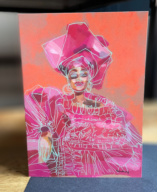 'Gele' Greetings Card