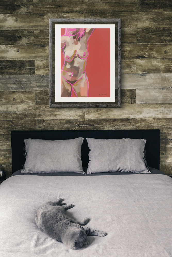 'Happy Nude' Giclée Print