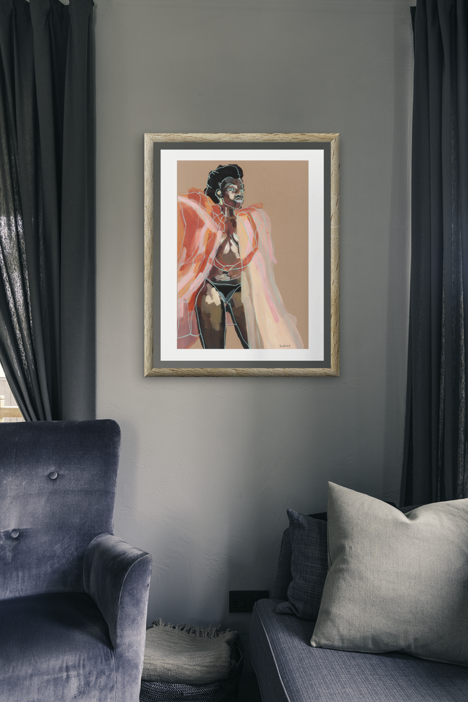 Yvadney Davis Art black british portrait painter