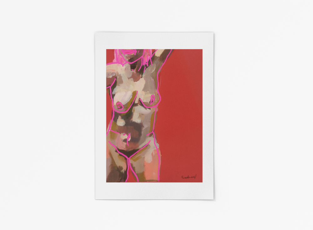 'Happy Nude' Giclée Print