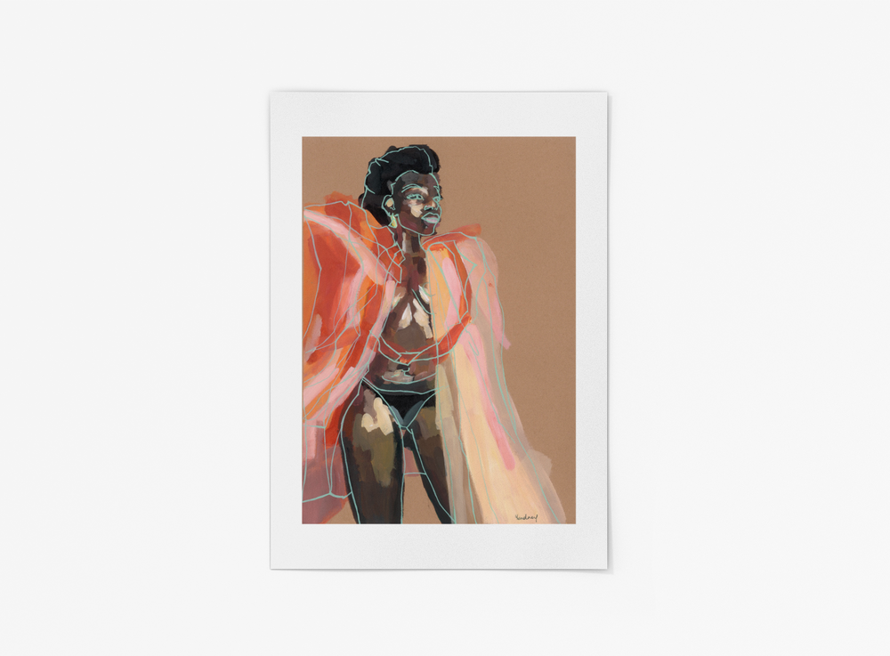 Yvadney Davis Art black british portrait painter