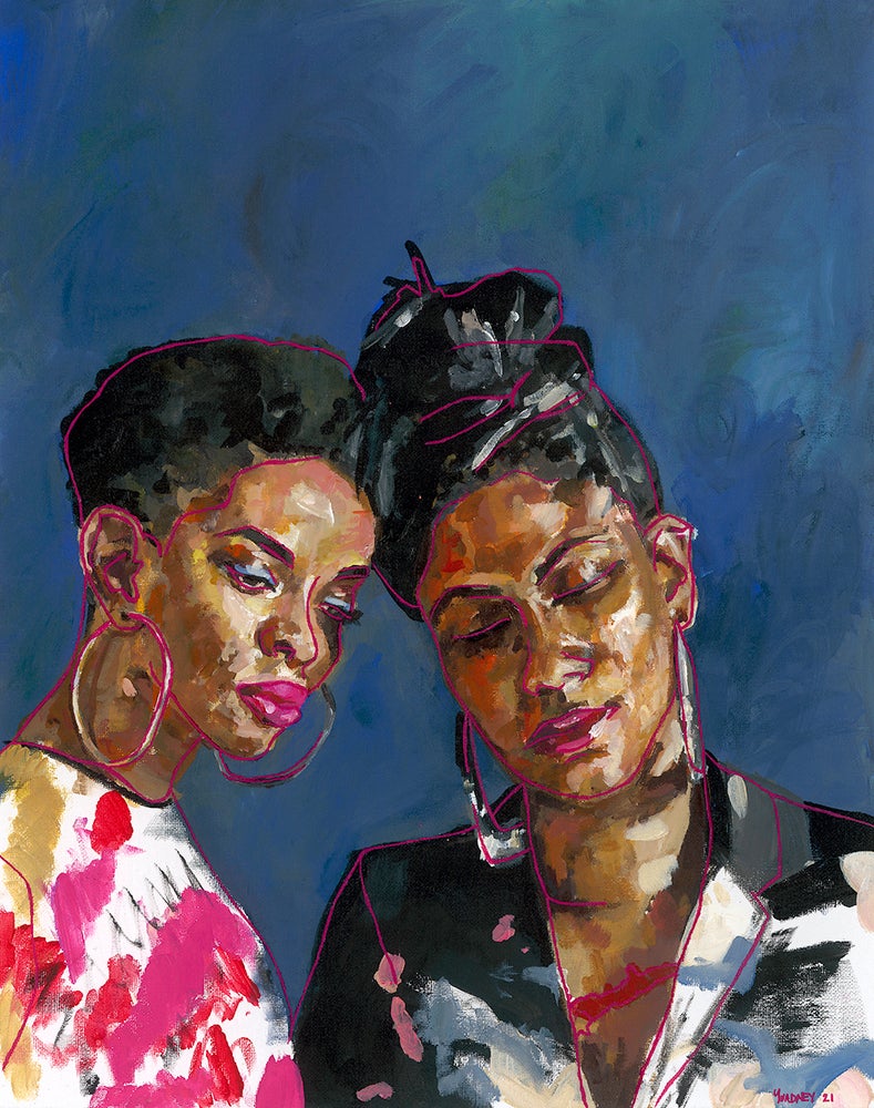 Yvadney Davis Art black portrait artist black women in art
