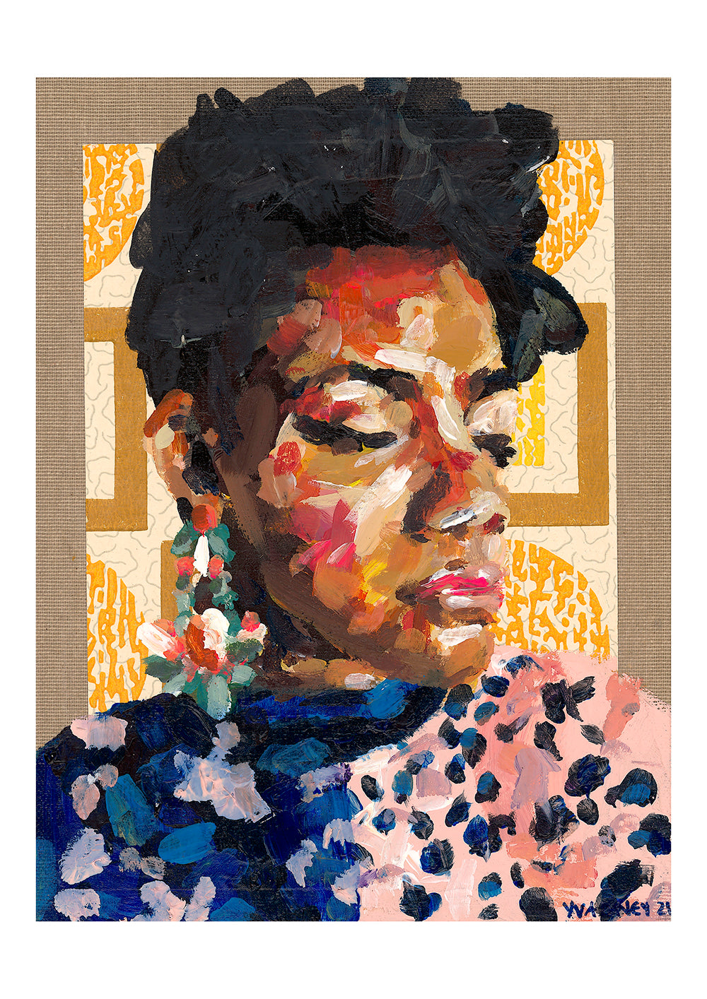 'Self Portrait in Jazz' Giclee Print